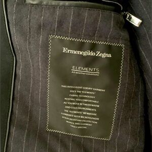 ERMENEGILDO ZEGNA COAT FUR COLLAR AMAZING CONDITION FITS LARGE- Extra Large